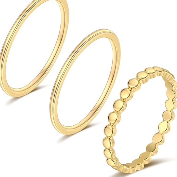Jewelry - 14K Gold Plated Rings Stacking Ring for Women